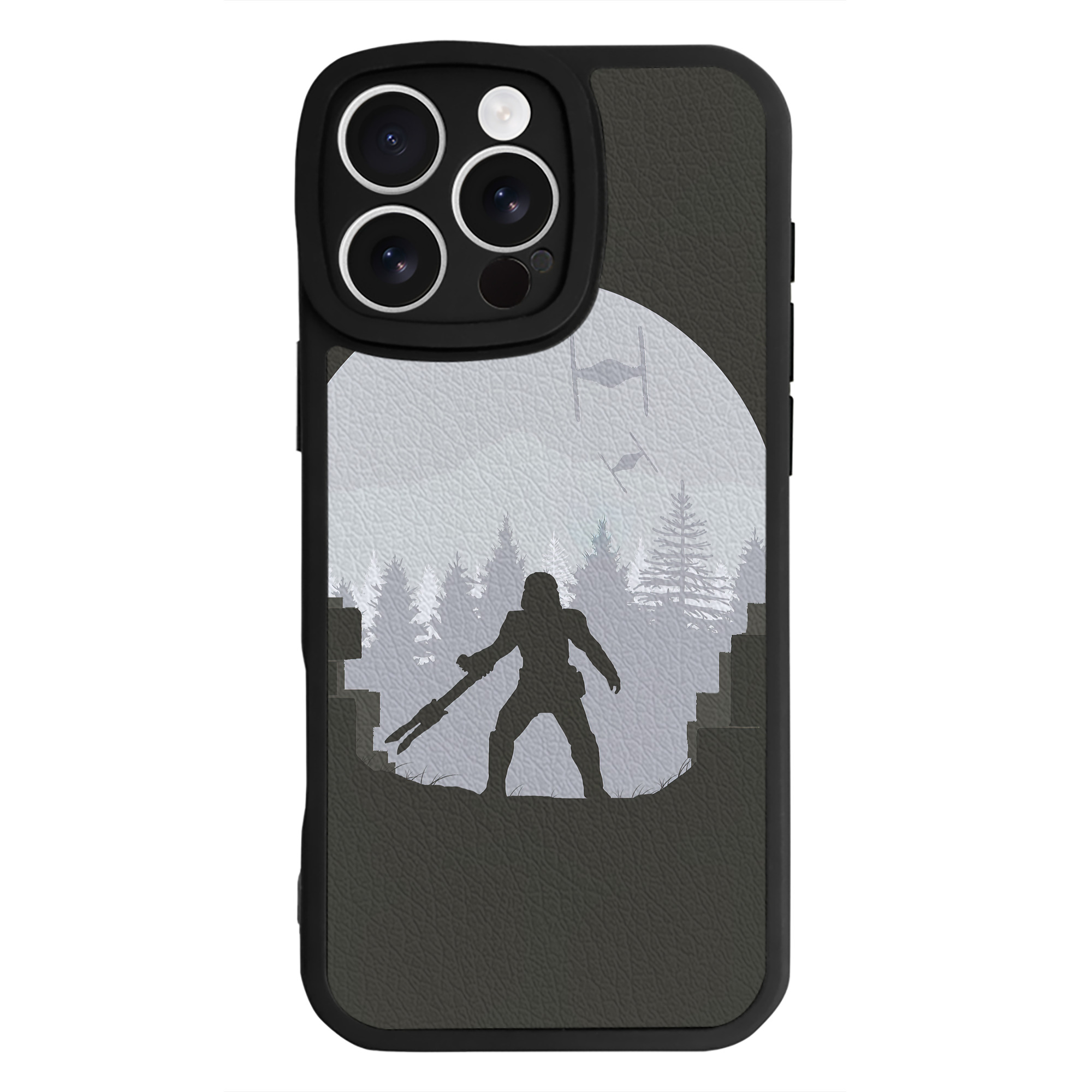 （画像用） スター・ウォーズ Star Wars 【iPhone 16シリーズ対応】シリコンスマホケース（レザー調） 材質：シリコン
